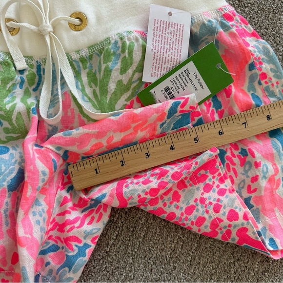 Lilly Pulitzer Beach Short in Turquoise‎ Lets Cha Cha Size XS - Picture 7 of 7